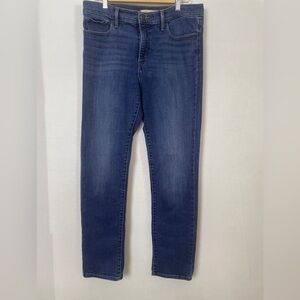 Levis Women's Slimming Skinny Jeans Mid Rise Medium Blue Wash Denim Size 32